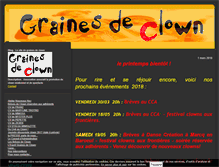 Tablet Screenshot of grainesdeclown.com